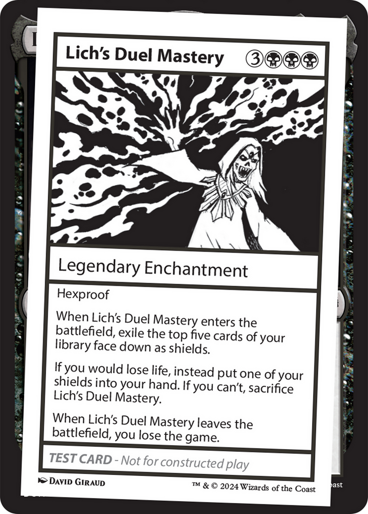 Lich's Duel Mastery [Mystery Booster 2 Playtest Cards]