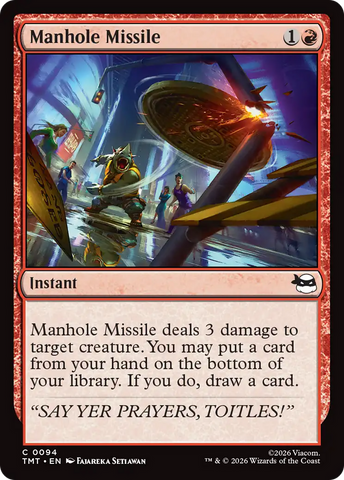 Manhole Missile [Teenage Mutant Ninja Turtles]