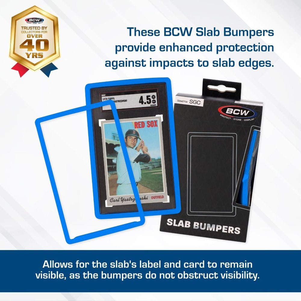 Slab Bumpers - PSA Card - Blue
