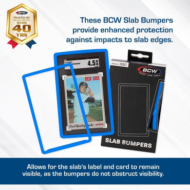 Slab Bumpers - PSA Card - Blue