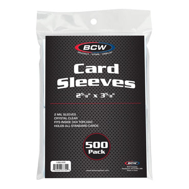 Standard Card Sleeves - 500 Pack