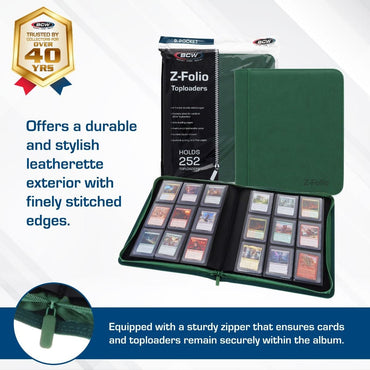 Z-Folio 9-Pocket Album - Toploaders - Green