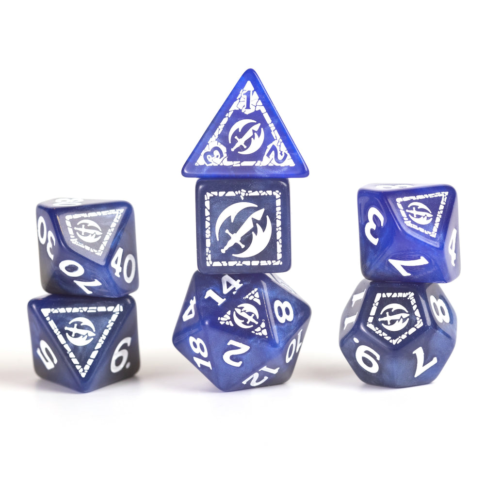 Dungeons & Dragons: Adventure Dice - Fighter Blue