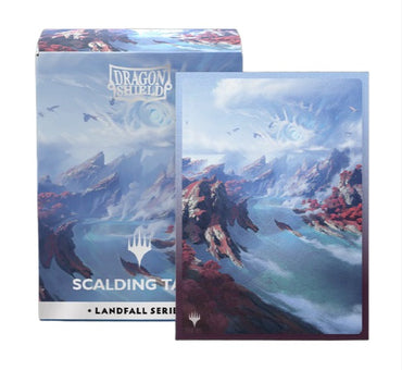 Dragon Shields: (100) Matte Dual Art - Magic the Gathering - Landfall Series - Scalding Tarn