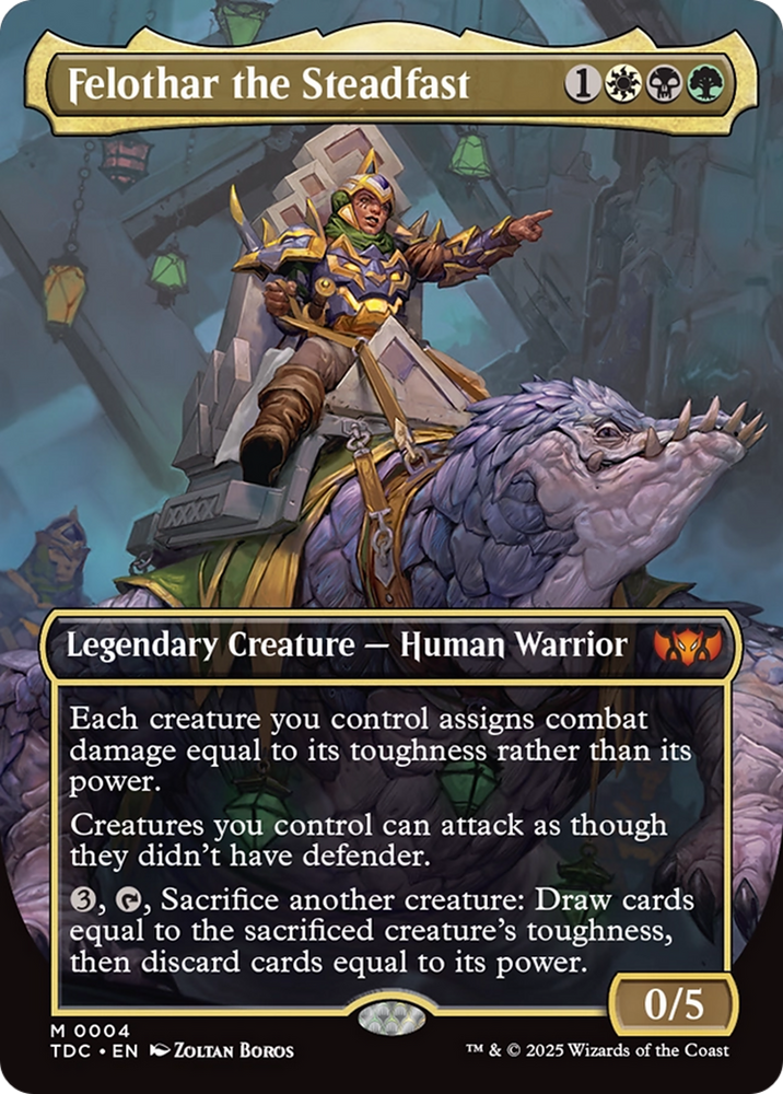 Felothar the Steadfast (Borderless) [Tarkir: Dragonstorm Commander]