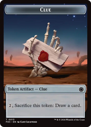 Spirit // Clue Double-Sided Token [Foundations Commander Tokens]