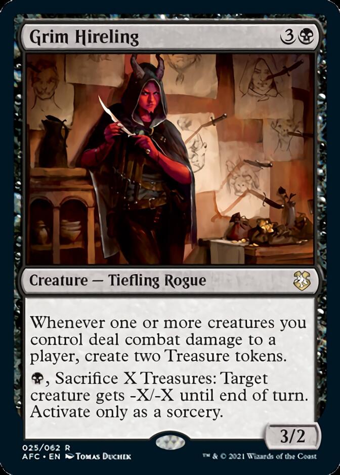 mtg forgotten realms red cards Grim Hireling [Dungeons & Dragons: Adventures in the Forgotten Realms