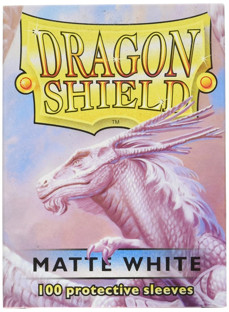 Dragon Shields: (100) Matte White (DISPLAY 10)
