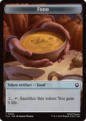Food (0020) // Ally (0007) Double-Sided Token [Avatar: The Last Airbender Tokens]