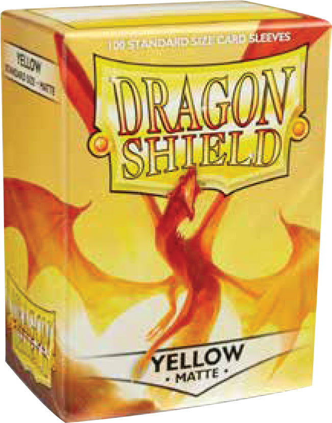 Dragon Shields: (100) Matte Yellow (DISPLAY 10)