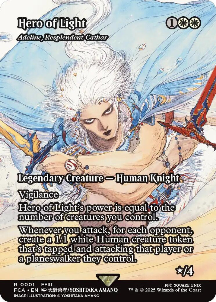 Hero of Light - Adeline, Resplendent Cathar (Showcase) [FINAL FANTASY : Through the Ages]