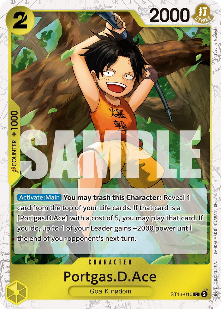 Portgas.D.Ace (ST13-010) (Pirate Foil) [Premium Booster -The Best- Vol. 2]