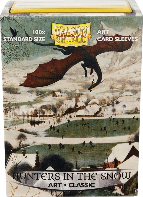 Dragon Shields: (100) Art Sleeves Classic Hunters in the Snow (DISPLAY 10)