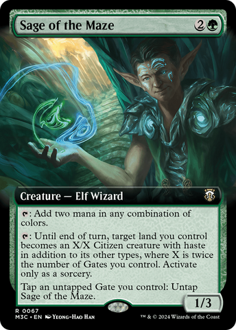 Sage of the Maze (Extended Art) [Modern Horizons 3 Commander]