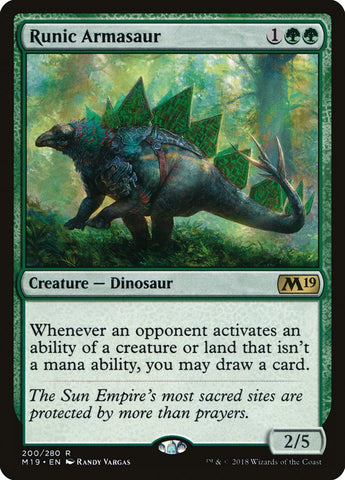 Runic Armasaur [Core Set 2019]