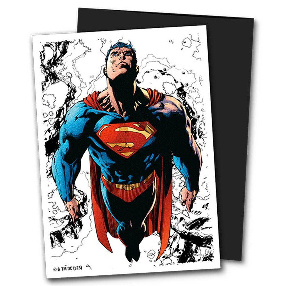 Dragon Shields: (100) Matte Dual Art - Superman Core (Full Color Variant) (DISPLAY 10)
