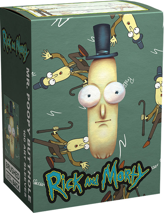 Dragon Shields: (100) Brushed Art - Rick & Morty - Mr. Poopy Butthole (DISPLAY 10)