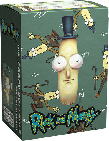 Dragon Shields: (100) Brushed Art - Rick & Morty - Mr. Poopy Butthole (DISPLAY 10)