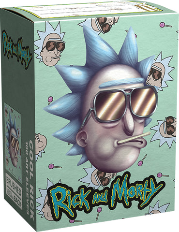 Dragon Shields: (100) Brushed Art - Rick & Morty - Cool Rick (DISPLAY 10)