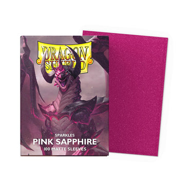 Dragon Shields: (100) Matte Sparkles - Pink Sapphire 100CT