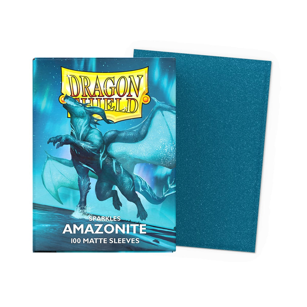 Dragon Shields: (100) Matte Sparkles - Amazonite 100CT