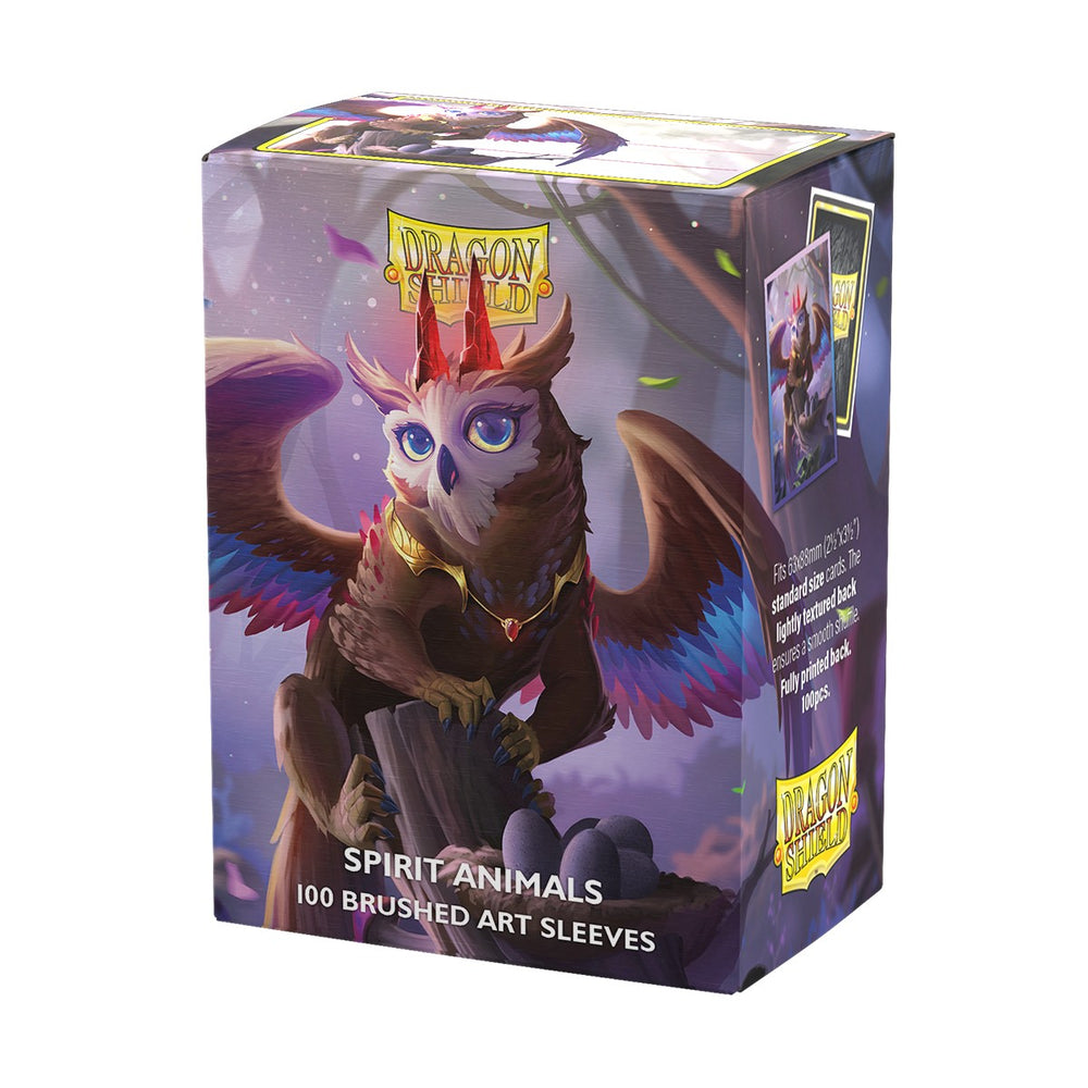 Dragon Shield Sleeves: Standard Brushed Art - Spirit Animals - The Dragowlis 100CT