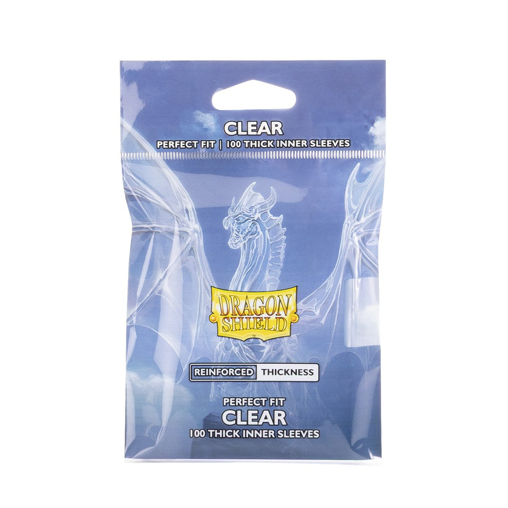 Dragon Shield Sleeves: Perfect Fit Standard Thick Inner - Clear 100CT