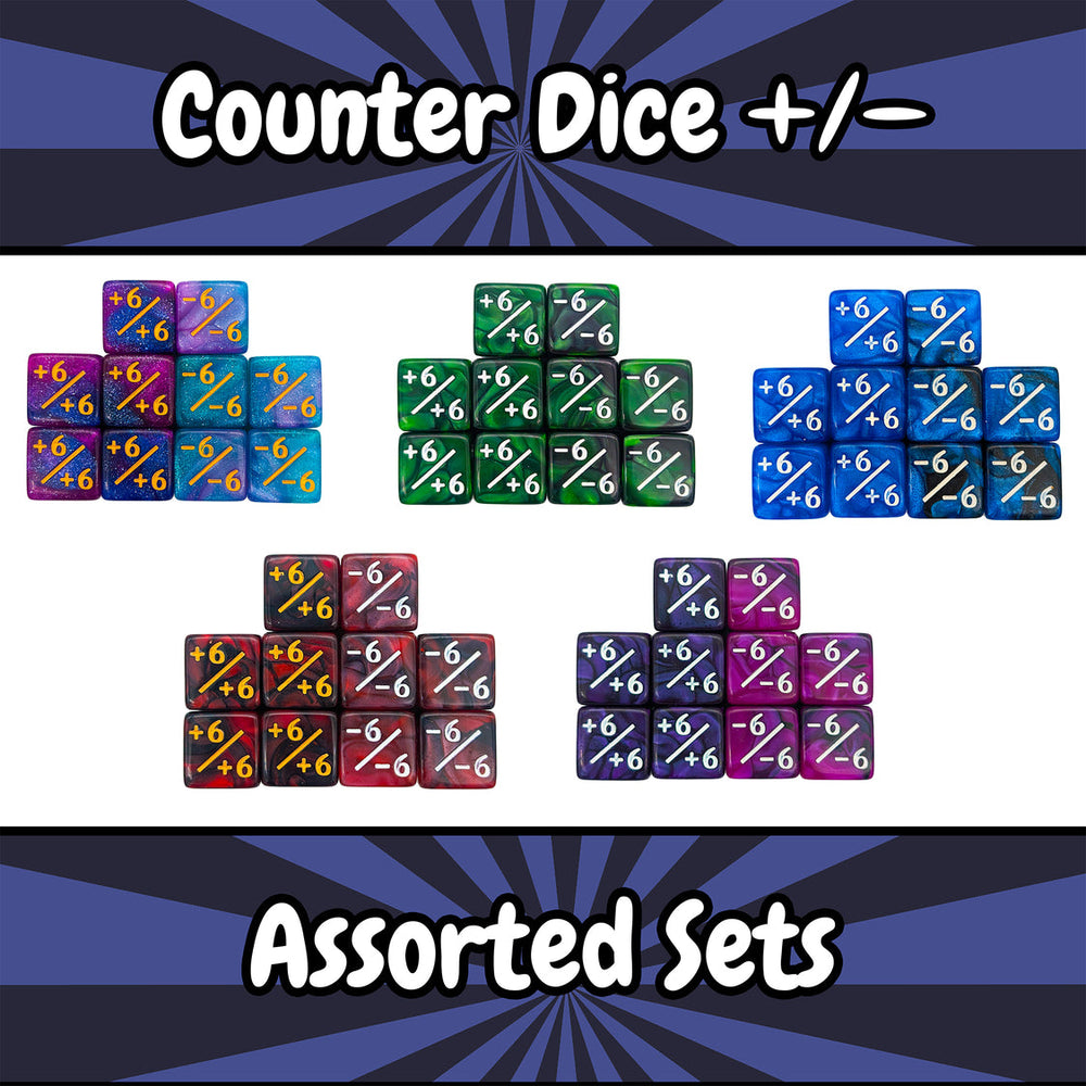 MDG: Assorted Counter Dice +/-