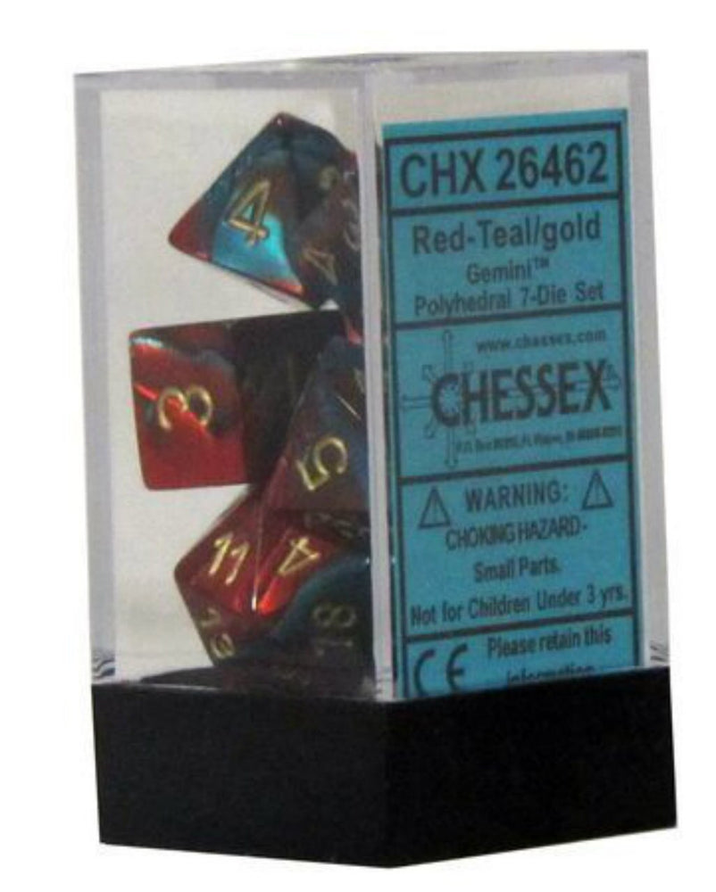 GEMINI 7-DIE SET Red Teal / Gold