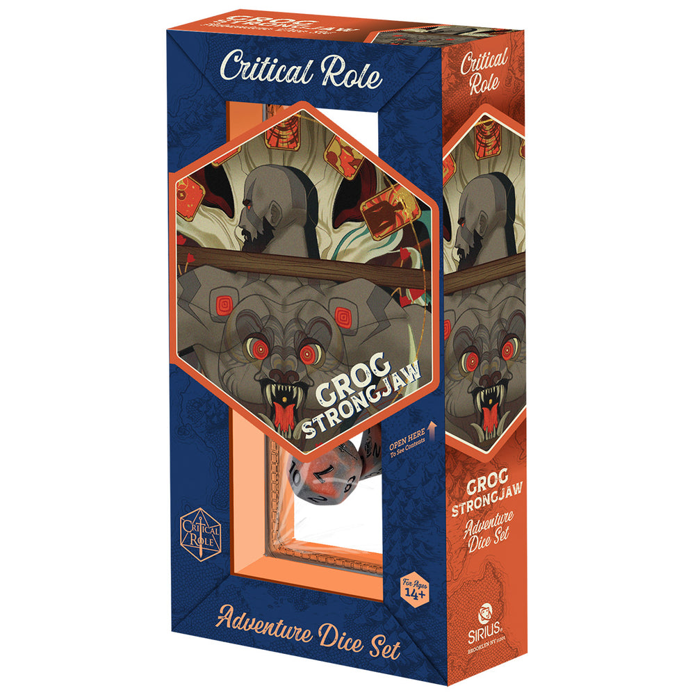 Sirius Dice: Vox Machina Adventure Dice - Grog Strongjaw