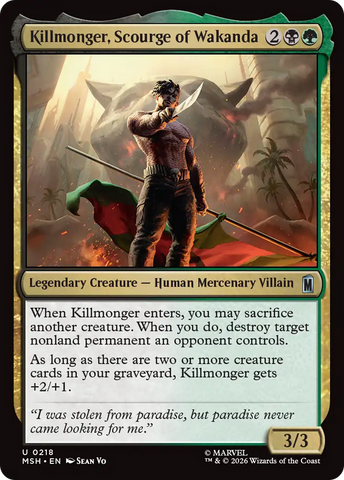 Killmonger, Scourge of Wakanda [Marvel Super Heroes]