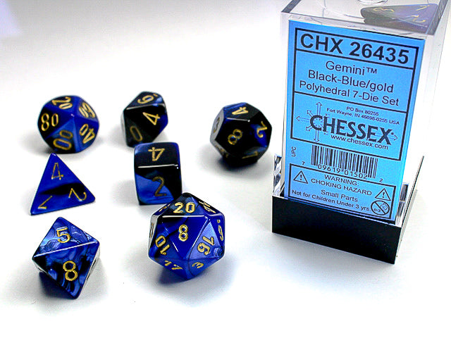 GEMINI 7-DIE SET BLACK-BLUE/GOLD