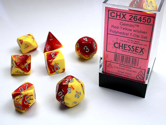 GEMINI 7-DIE SET RED-YELLOW/SILVER