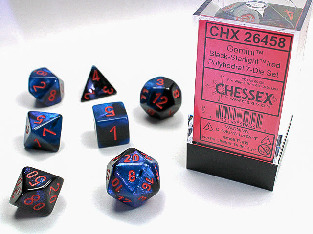 GEMINI 7-DIE SET BLACK-STARLIGHT/RED