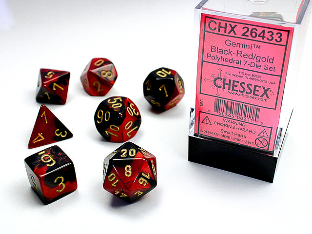 GEMINI 7-DIE SET BLACK-RED/GOLD