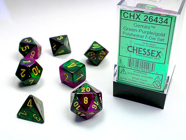 GEMINI 7-DIE SET GREEN-PURPLE/GOLD