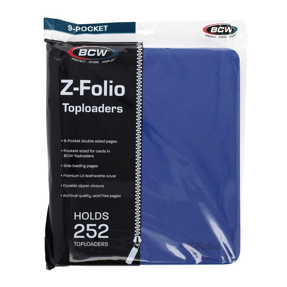 Z-Folio 9-Pocket Album - Toploaders - Blue
