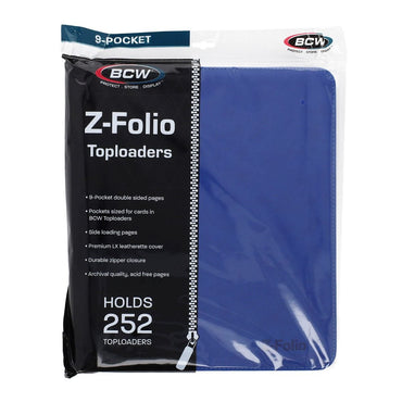 Z-Folio 9-Pocket Album - Toploaders - Blue
